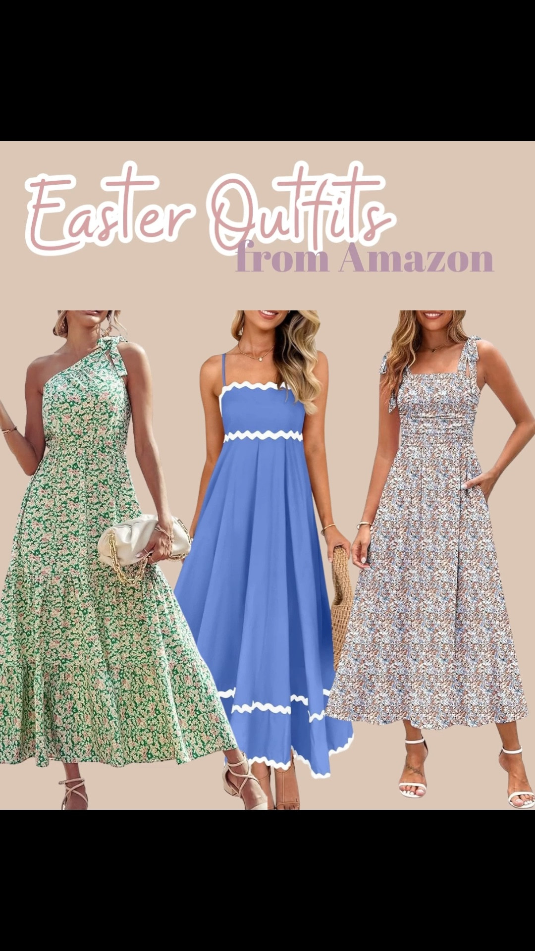 Easter dresses from Amazon! 

Amazon dresses, Amazon dress, spring dress, floral dress, Easter outfit, church outfit, Amazon finds, Amazon fashion, spring outfit ideas from Amazon, wedding guest dresses, workwear dresses, maxi dress, blue dress, pink dresss

#LTKSeasonal #LTKWorkwear #LTKWedding