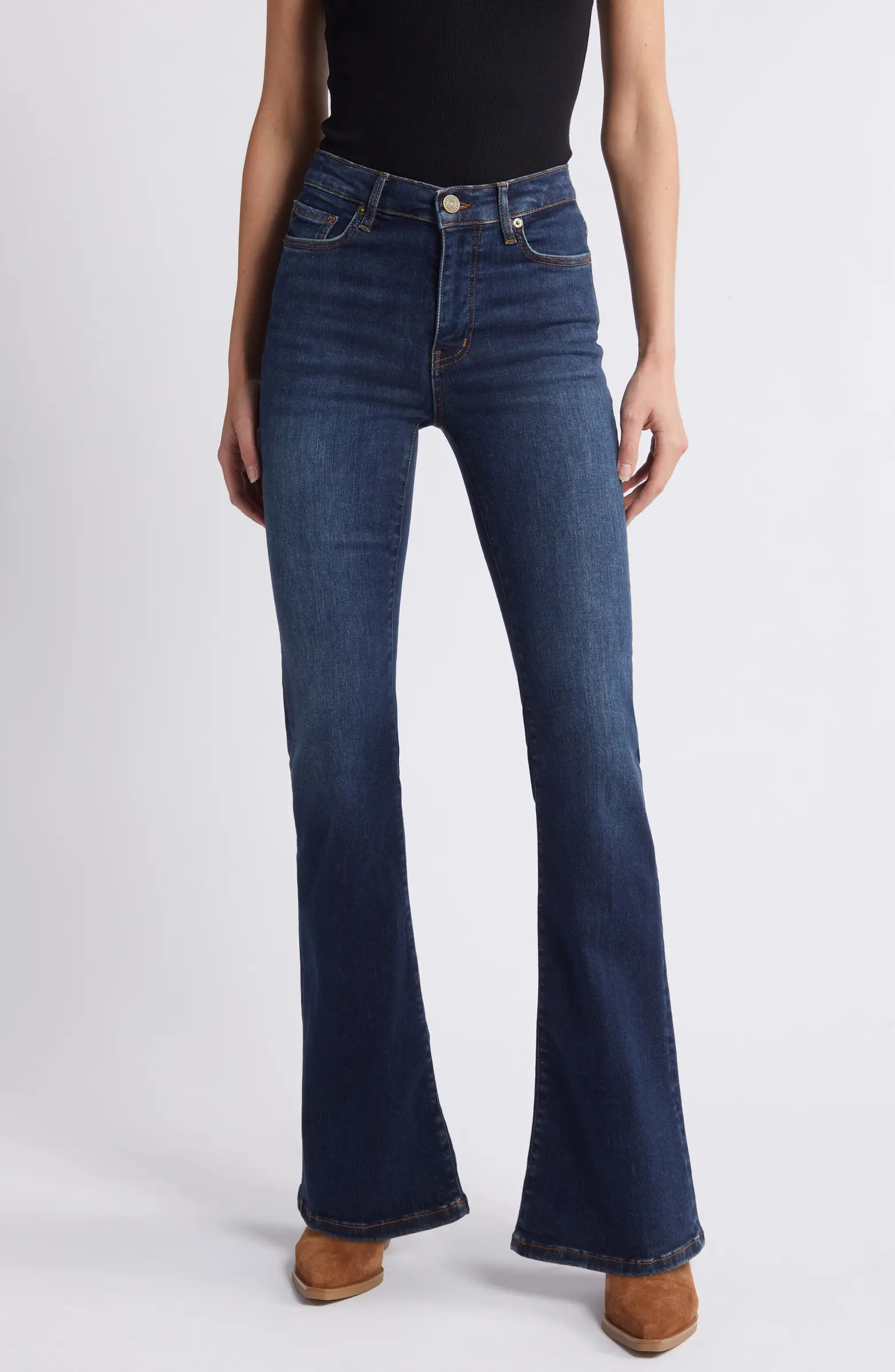FRAME Le Easy High Waist Flare Jeans | Nordstrom | Nordstrom
