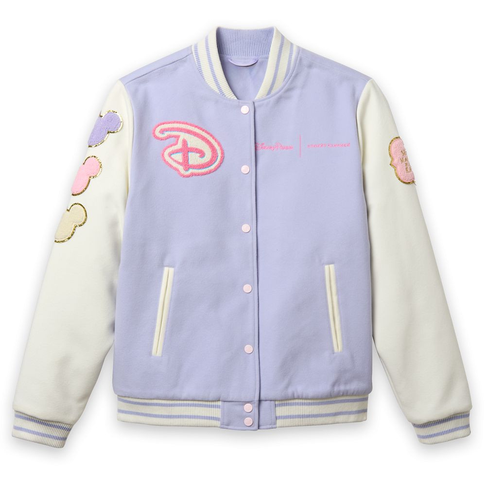 Walt Disney World Logo Varsity Jacket for Women by Stoney Clover Lane – Lavender | Disney Store