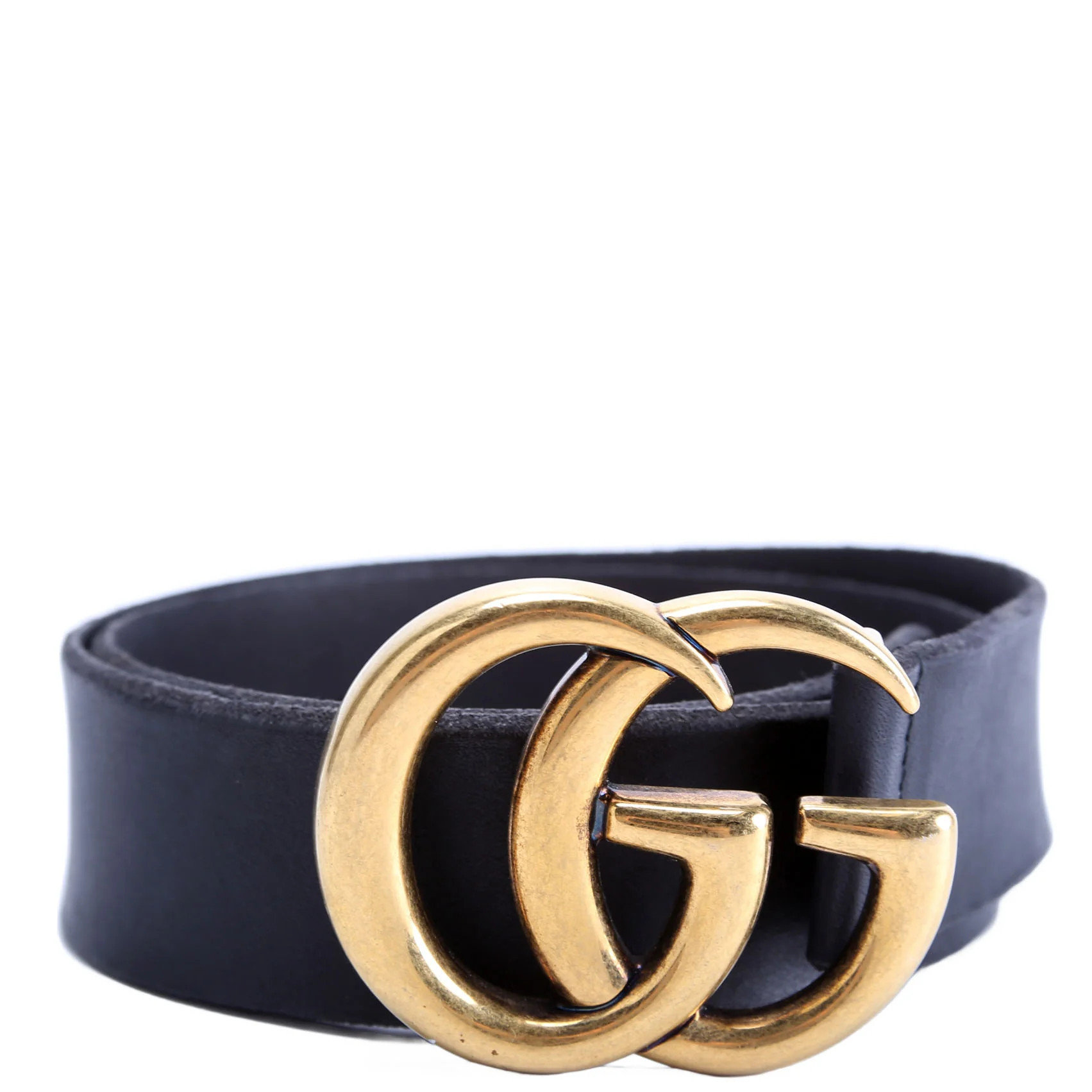 409416 Marmont Leather Belt Size 70/28 Black | Keeks Designer Handbags