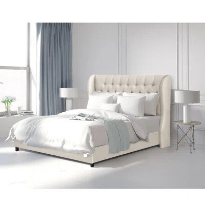 Bradman Upholstered Standard Bed Size: Queen, Color: Shantung Pearl | Wayfair North America