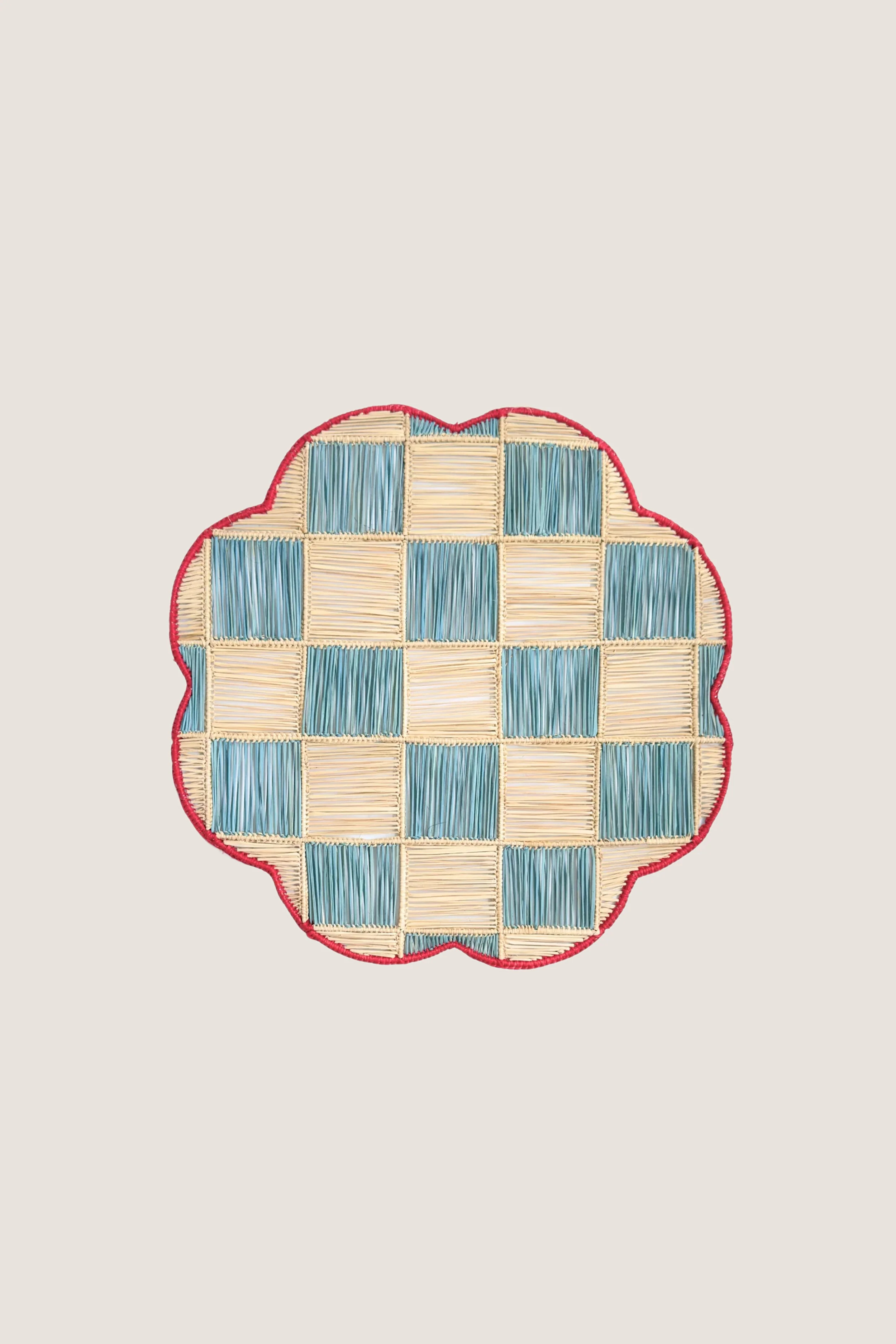 Sky Blue Gingham Cloud Placemat | Tuckernuck (US)