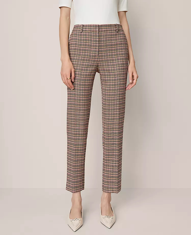 The Eva Ankle Pant in Houndstooth | Ann Taylor