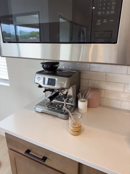 My favorite espresso machine! The only one that actually makes me want to stay in and drink coffee vs go out 😂 I used to buy coffee machines and never use them so I’m glad a few years back I invested in this we get so much use out of it!!! Very easy to use and can do pretty much anything! The touch screen is so helpful! 

#LTKhome