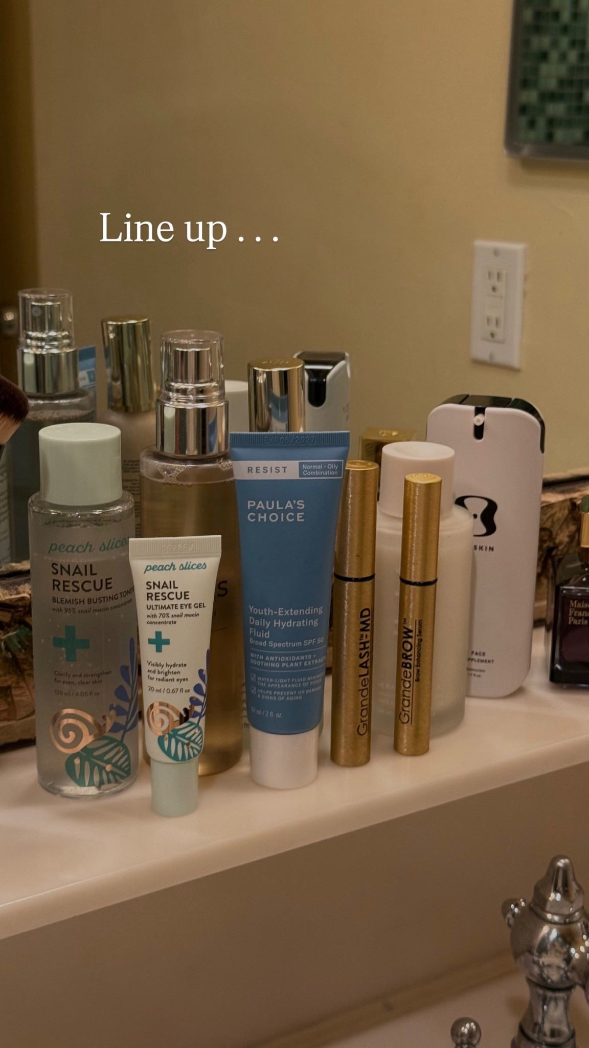 Line up 

#LTKselfcare #LTKdayinmylife #LTKU