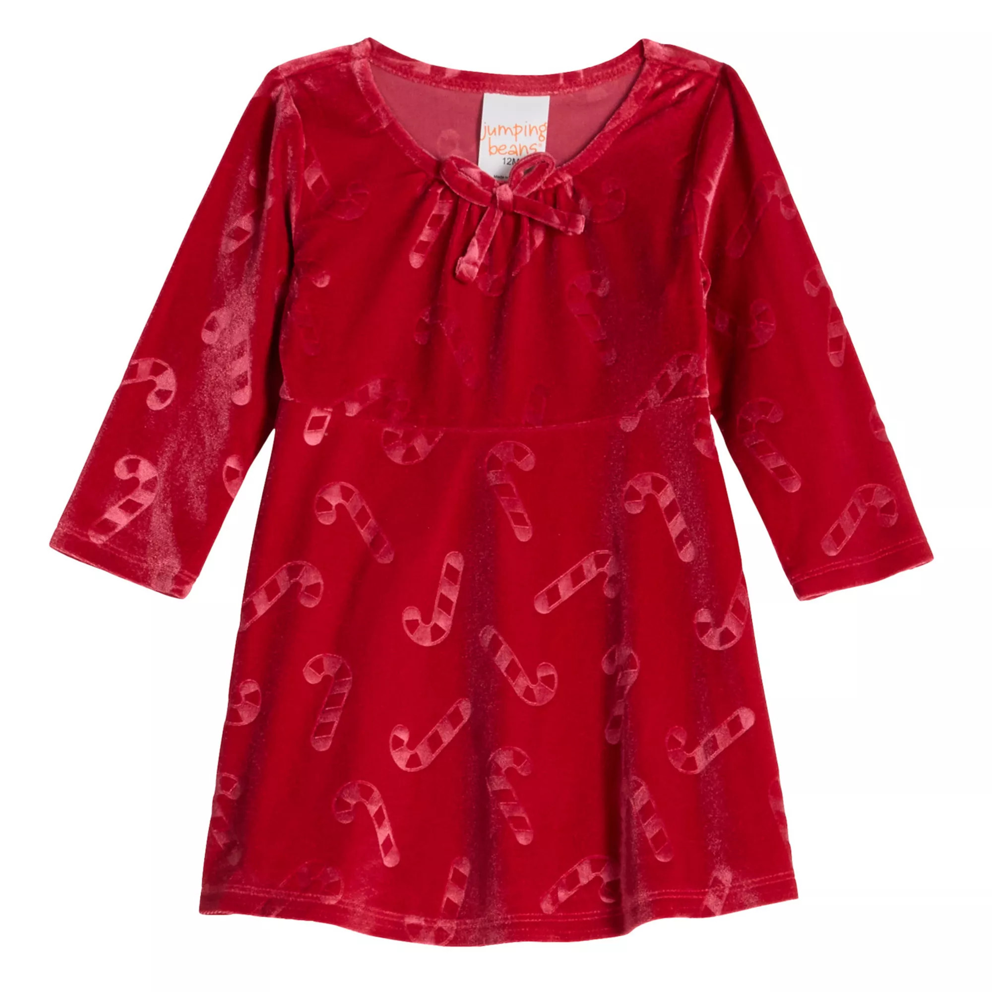 Baby & Toddler Girls Jumping Beans® Velour Dress | Kohl's