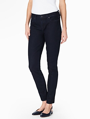 The Flawless Five-Pocket Ankle Jean - Deep Sea | Talbots