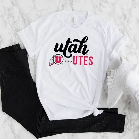 Utah Utes Tshirt University of Utah Shirt Go Utes Tshirt Utah - Etsy | Etsy (US)