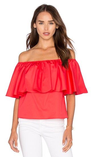 Off Shoulder Ruffle Top | Revolve Clothing