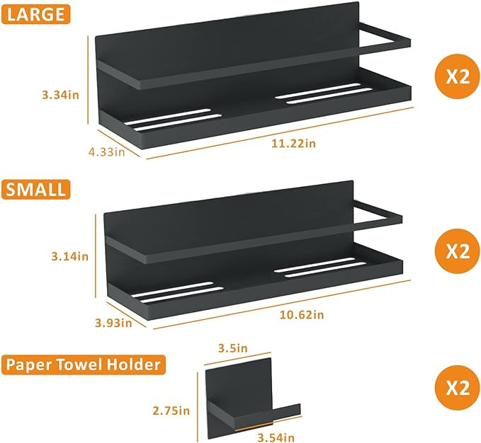 Magnetic Spice Rack For Refrigerator Magnetic Fridge Shelf For Kitchen Spice Organizer Magnetic S... | Amazon (US)