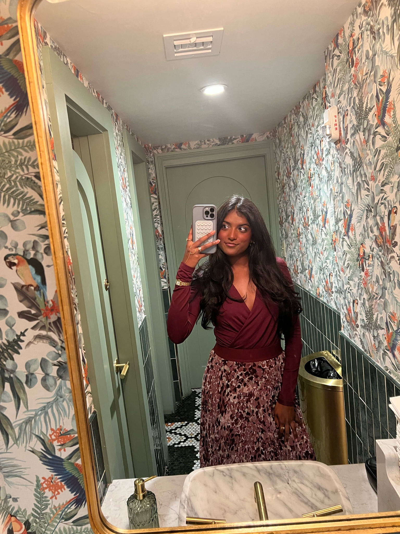 This is the outfit I wore to eat at Commanders Palace in New Orleans. This is a sculpting maroon bodysuit from Aritza and a matching maxi skirt. I also tagged the perfume and shoes I wore as well! #maroon #burgundy #aritzia #stevemadden 

#LTKFindsUnder50 #LTKStyleTip #LTKFindsUnder100