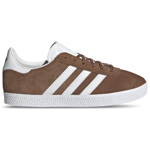 adidas adidas Originals Gazelle - Girls' Grade School White/Brown Size 6.0 | Champs Sports