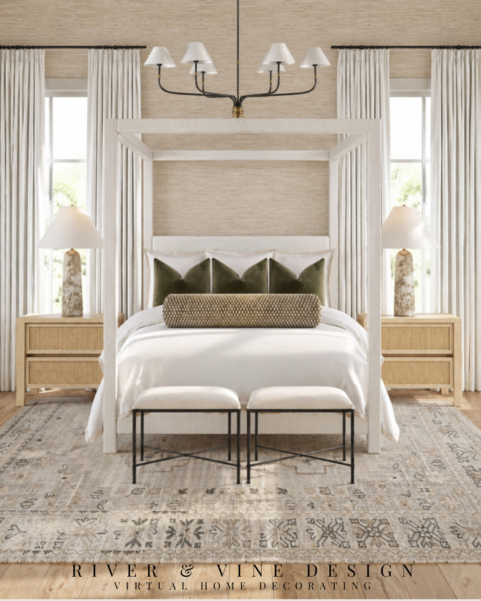 This is how you make a neutral bedroom feel expensive 🤍

Layered textures, soft contrast, and just enough depth—nothing loud, but everything intentional. The canopy frame, tailored curtains, and mix of linen + woven materials do all the heavy lifting here.

If your space feels flat, it’s usually not about adding more… it’s about adding the right pieces.

Tap to shop the full look + save this for your next bedroom refresh.

This post may contain affiliate links, which means I may earn a small commission if you shop through them—at no extra cost to you. 

 #LTKHome