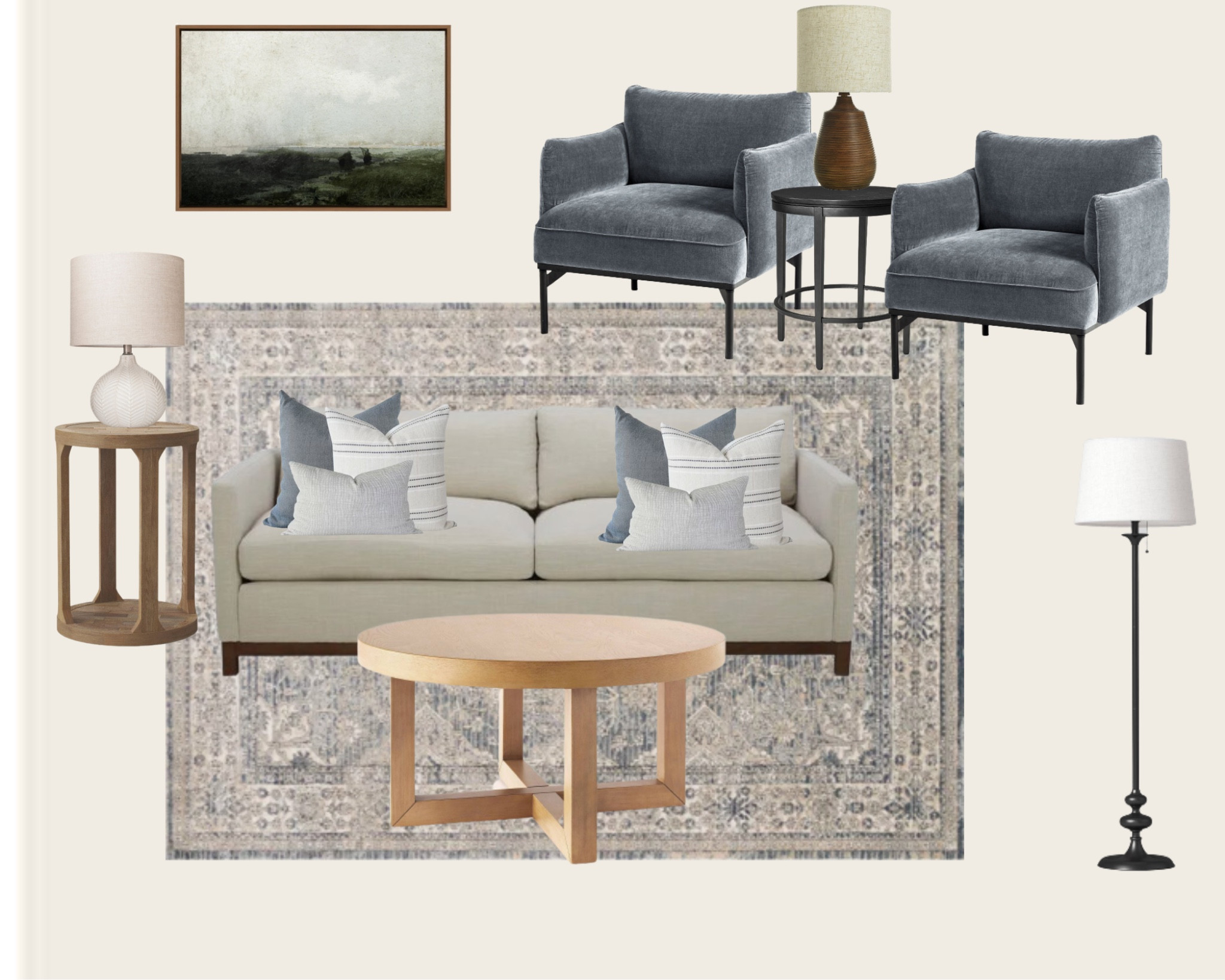 Living room mood board, living room design, living room inspo, affordable home, living room decor, affordable armchairs

#LTKstyletip #LTKhome