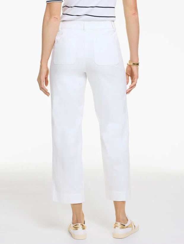 Straight Crop Ottoman Pants | Talbots