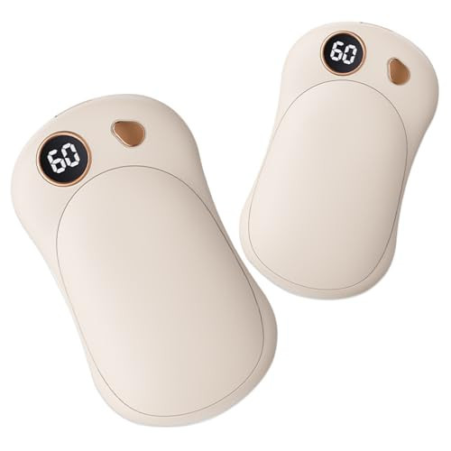 HONEYYEAR Hand Warmers Rechargeable 2 Pack, 10000mAh Electric Hand Warmers, Reusable Portable Pocket Heater, LED Display & 3 Levels, Gifts for Christmas, Outdoor, Golf, Travel, Hunting, Camping | Amazon (US)