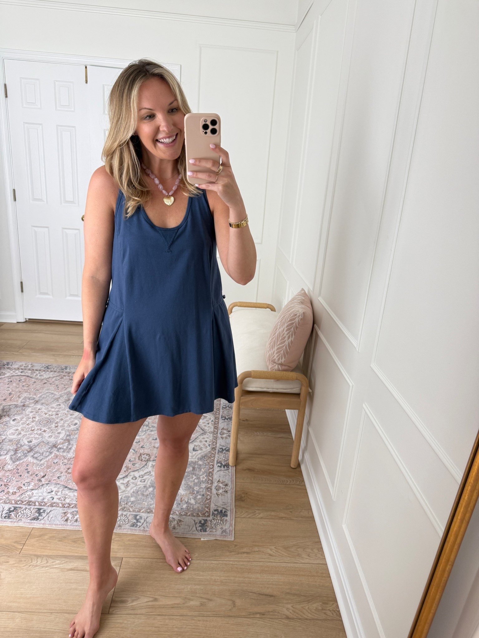 Athletic Summer dress - casual outfit - wearing a med 