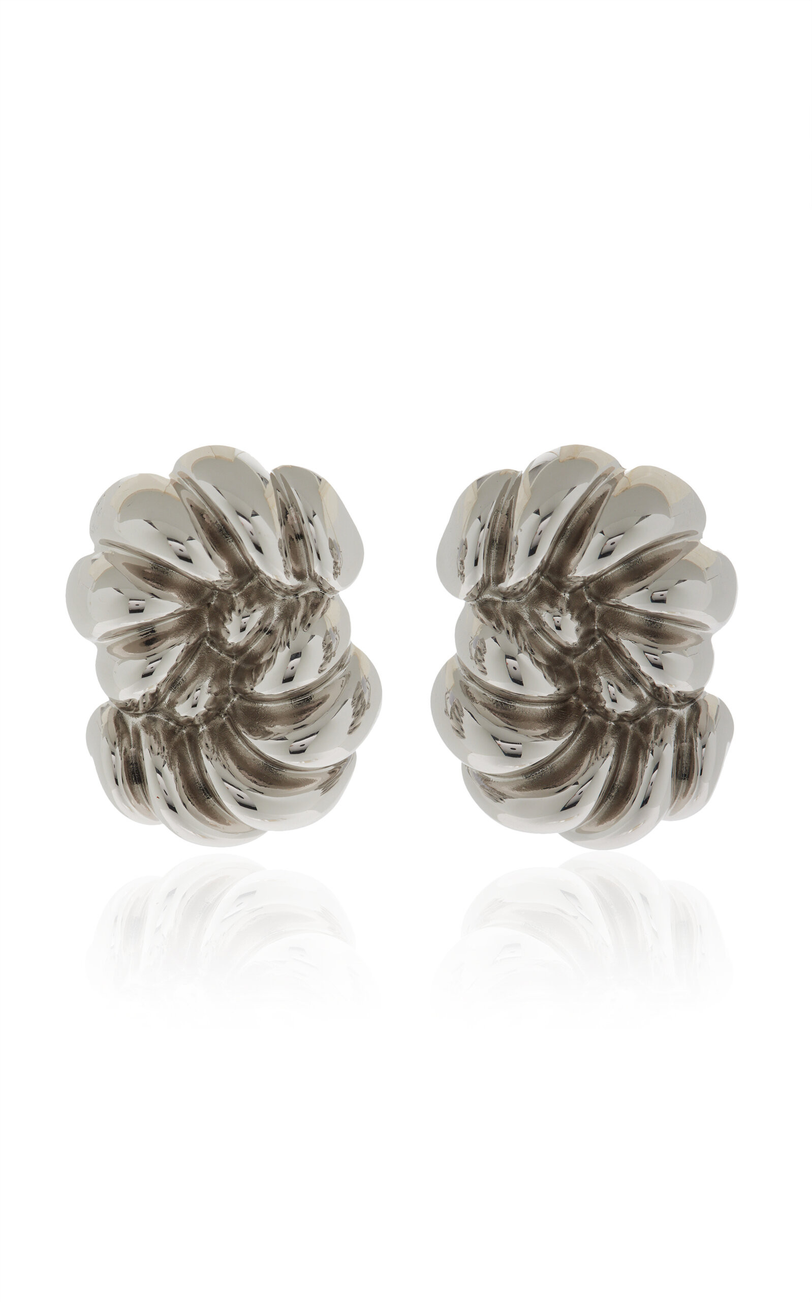 Loulou Rhodium-Plated Earrings | Moda Operandi (Global)