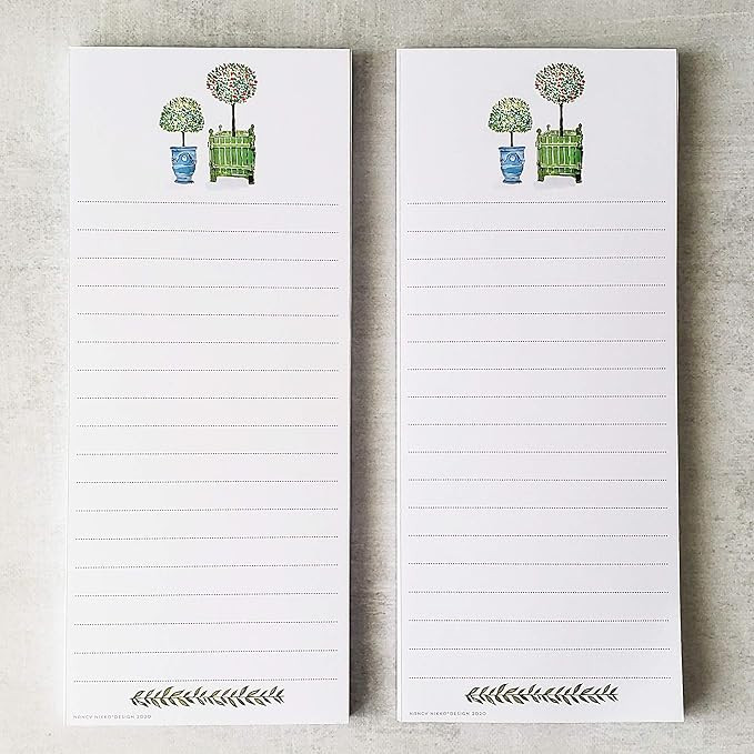 Versailles Topiary Refrigerator Notepads - SET OF TWO PADS | Amazon (US)