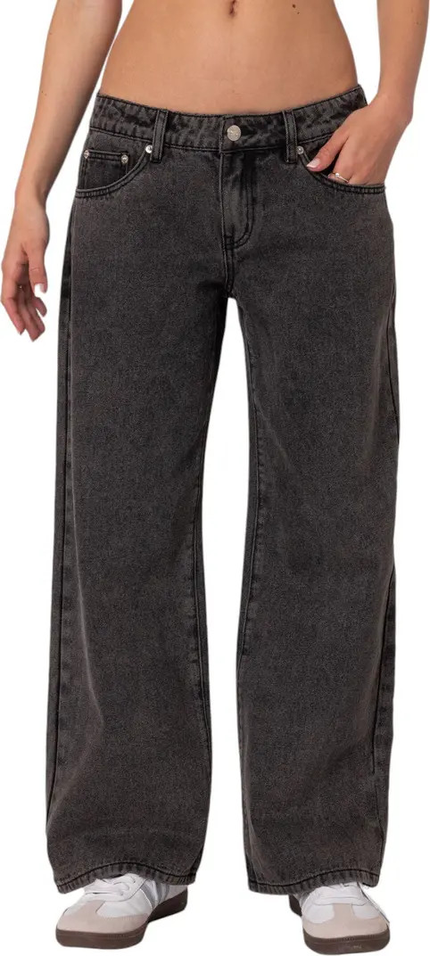 Raelynn Washed Wide Leg Jeans | Nordstrom