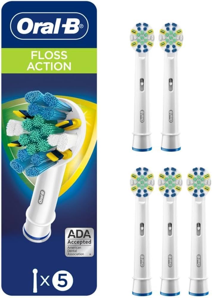 Oral-B FlossAction Electric Toothbrush Replacement Brush Heads Refills, 5 Count | Amazon (US)