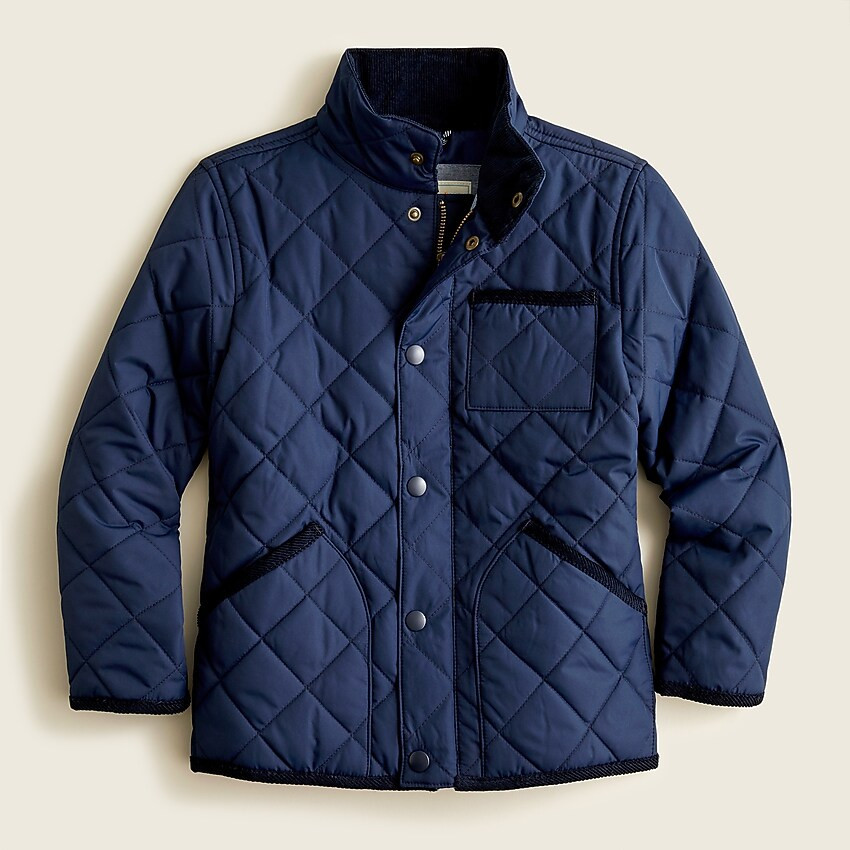 Boys' quilted field jacket | J. Crew US