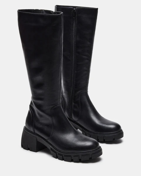 HARTH BLACK LEATHER | Steve Madden (US)