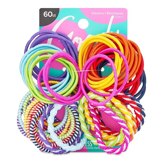 Goody Ouchless Elastic Hair Ties In Brights and Pastels - Perfect for Fine, Curly Hair and Sensit... | Amazon (US)