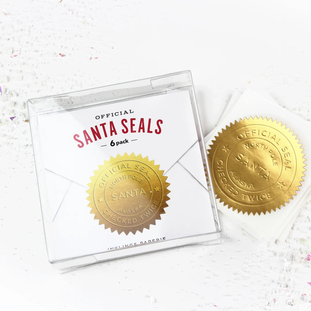 Official Santa Seals - Holiday Stickers - Etsy | Etsy (US)