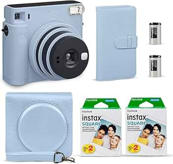 Fujifilm Instax Square SQ1 Instant Camera Glacier Blue + Fuji Instax Film Value Pack (40 Sheets) ... | Amazon (US)