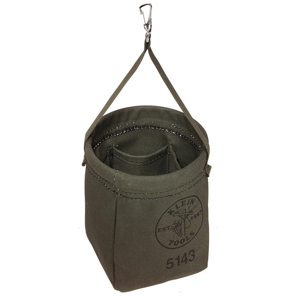 Klein Tools Canvas Tapered-Bottom Bag one_size in Green | 5143 | Lowe's