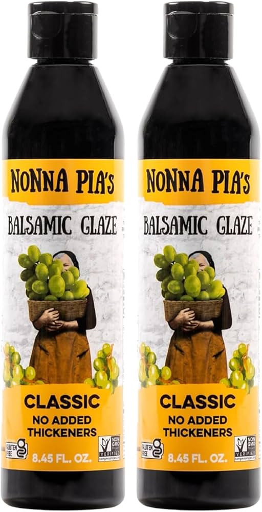 Nonna Pia’s Classic Balsamic Glaze - IGP Certified Balsamic Vinegar Glaze from Modena - Thick, ... | Amazon (US)