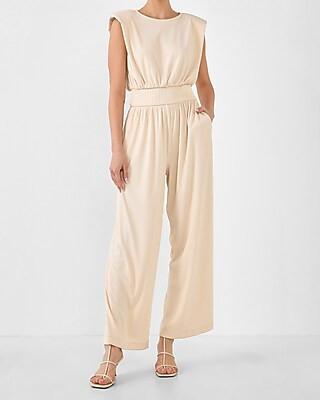 Endless Rose Smocked Waisted Jumpsuit | Express
