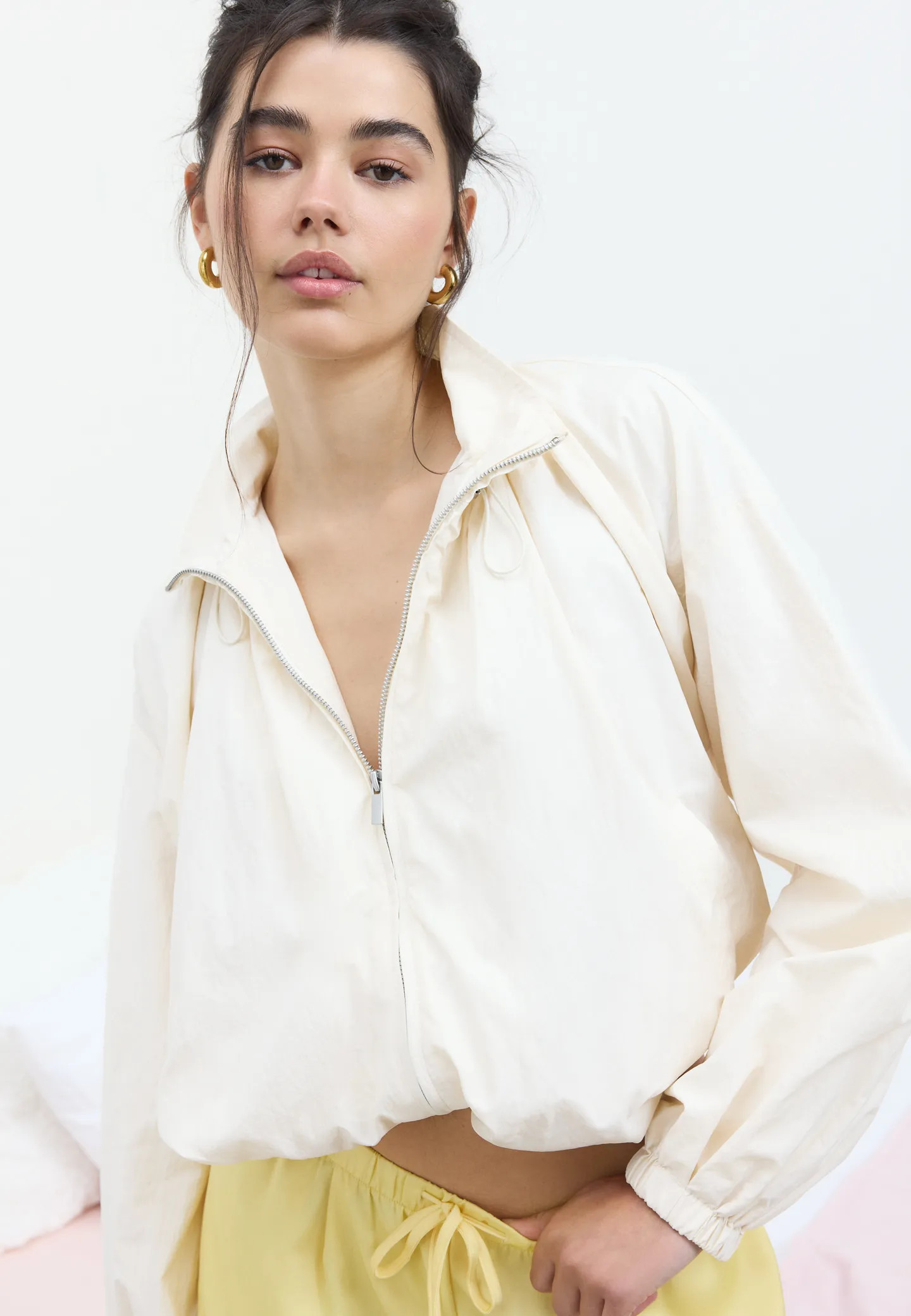 Technical high neck jacket - Women's Mocacos Nuevo | Stradivarius United Kingdom | Stradivarius (UK)