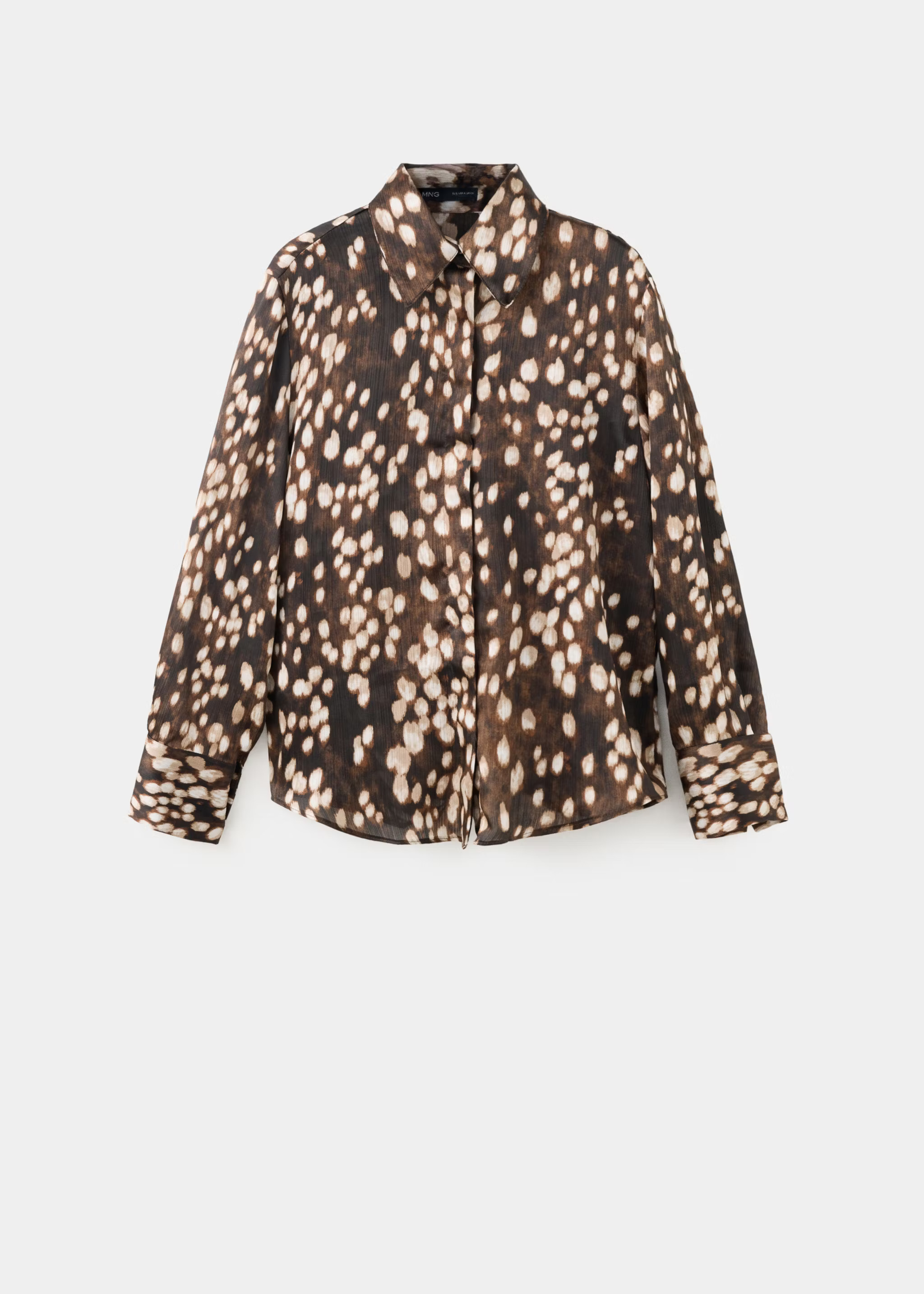 Straight Bambi shirt brown - Women - 6 - MANGO | Mango (US/MX/AU)