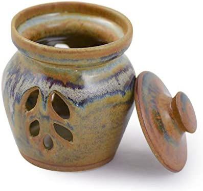 Tuscan Farmhouse Collection: Stoneware Pottery Garlic Keeper Jar, American Made | Amazon (US)