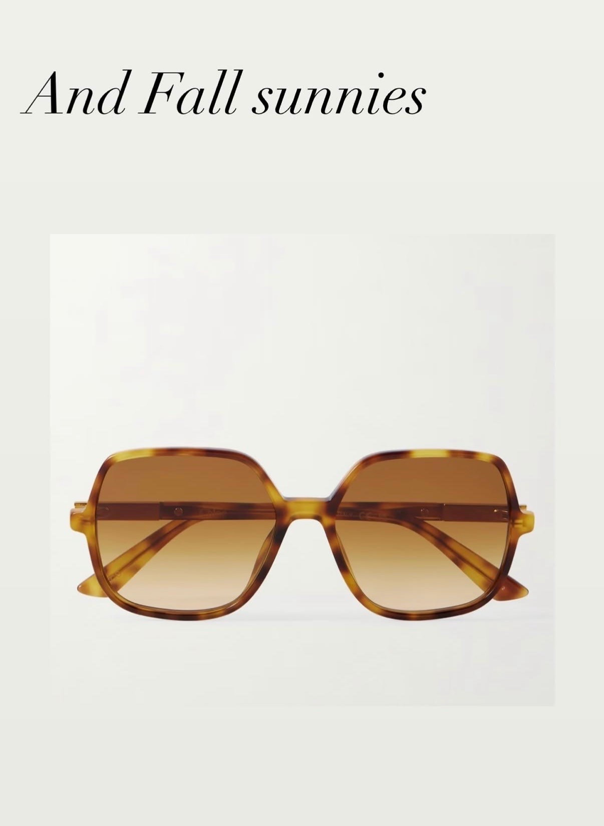 Just in time for fall 💛😎
