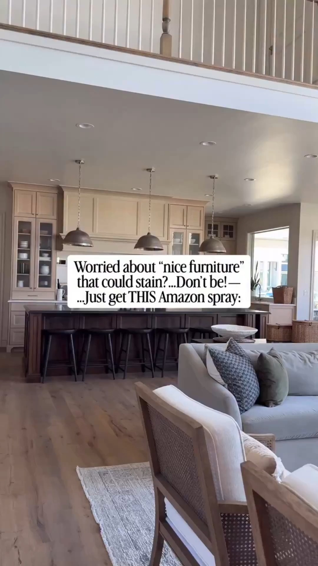 My GOAT Amazon cleaning hack! My all-time hands-down favorite carpet and upholstery protector spray that keeps my nice furniture looking it’s best and gives me peace of mind with 6 kids at home and all the family hosting I do!

I’ve been using this affordable furniture protector spray on all of my upholstered furniture (some of which is high-end) and even my rugs. To say it’s been FANTASTIC is an understatement! It has saved my upholstery from sooooo many stains that would have been pretty awful otherwise. 

I spray generously, and let itcure at least 24 hr. Food and other messes are met with a barrier that keeps things surface level and a million times easiest to clean, so my furniture stays fresh, clean, and cozy, so I don’t worry about stains ruining the aesthetic or elevated look of my space. 

#cleaninghacks #stainremoval #stainremover #upholsterycleaning #stainfree #performancefabric #springcleaningtips #amazonhack #amazonhome #amazonmusthave #amazonfinds #amazonfavorites  #fabricspray #upholsteryspray 

Amazon Home
Amazon cleaning
Amazon favorite
Amazon must have

#LTKKids #LTKmomlife #LTKHome

#LTKmomlife #LTKHome