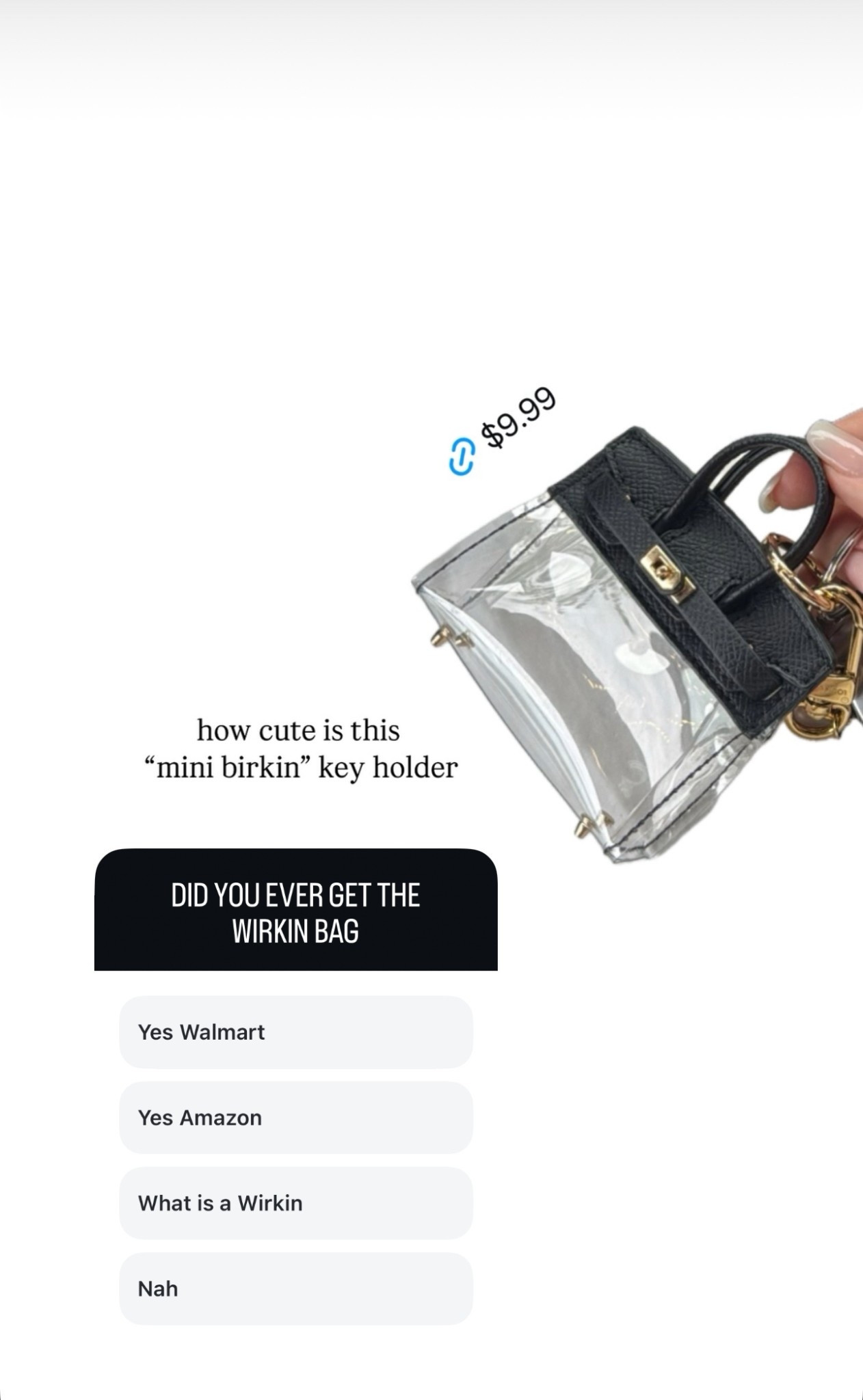 Mini Keychain Bag 

Wirkin Birkin 

#LTKFindsUnder50 #LTKSummerEdit #LTKFindsUnder100