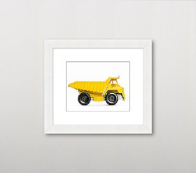 Leslee Mitchell Dump Truck Wall Art | Pottery Barn Kids