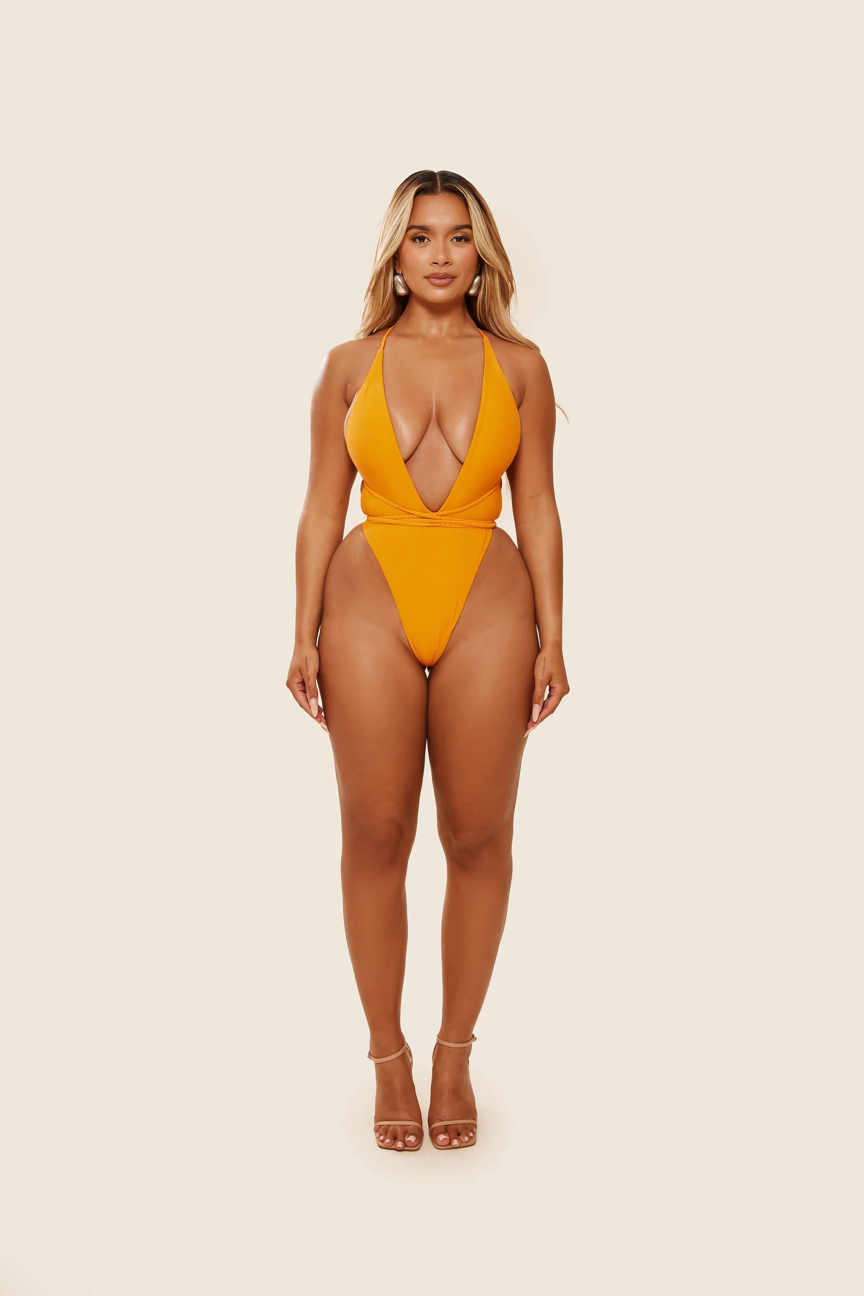 The Fishtail Swim in Orange | Mars The Label