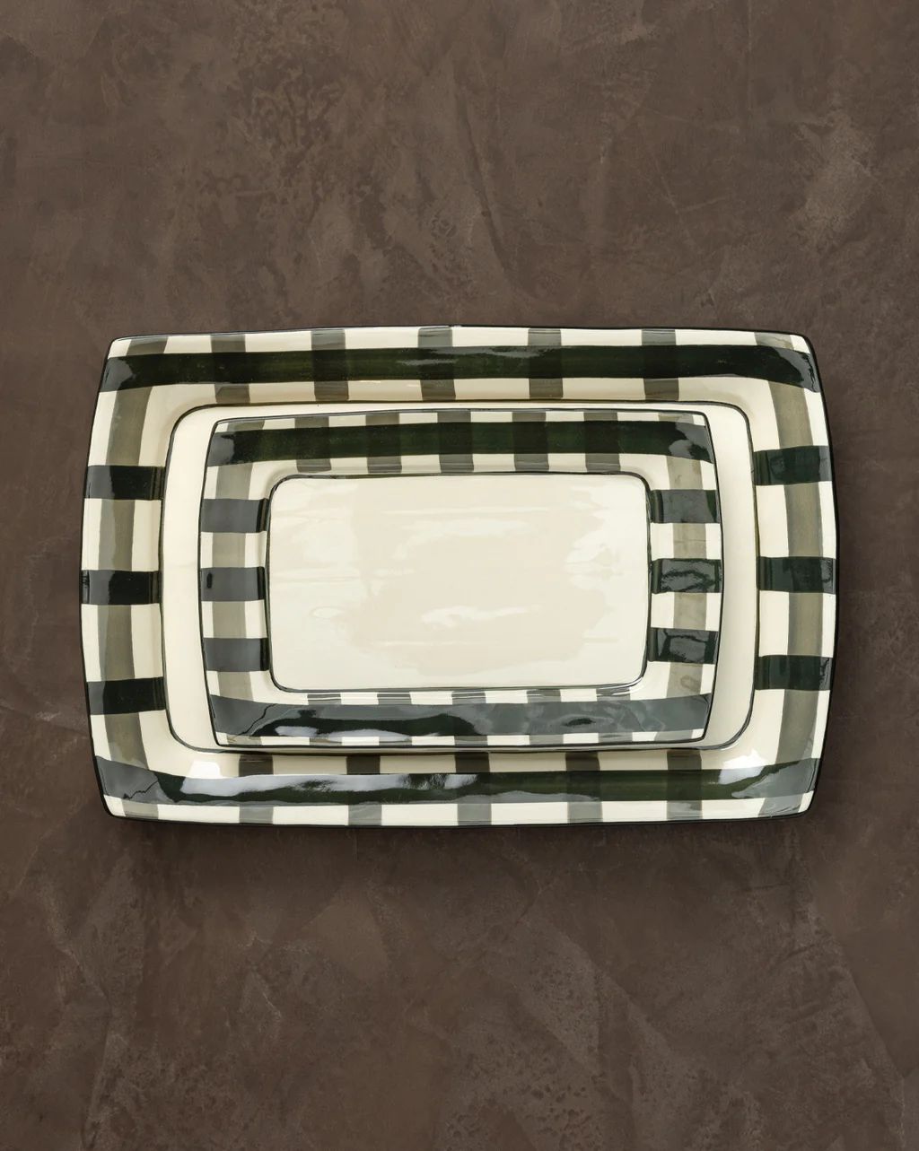 Regis Plaid Bordered Platter | McGee & Co.