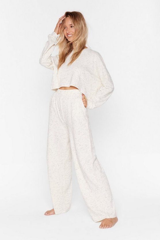 Cropped Top And High-Waisted Pants Lounge Set | NastyGal (US & CA)