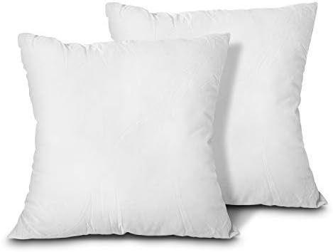 EDOW Throw Pillow Inserts, Set of 2 Lightweight Down Alternative Polyester Pillow, Couch Cushion,... | Amazon (US)