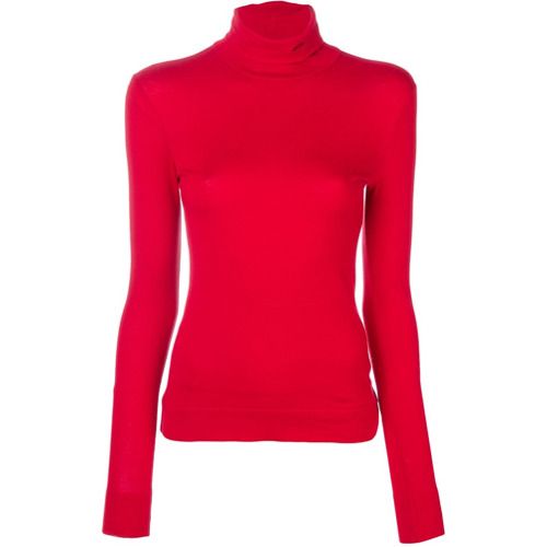 Calvin Klein 205W39nyc high neck slim fit top - Red | Farfetch EU