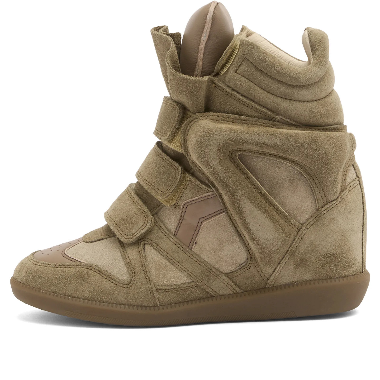 Isabel Marant Women's Bekett High Top Sneakers Taupe | END. Clothing
