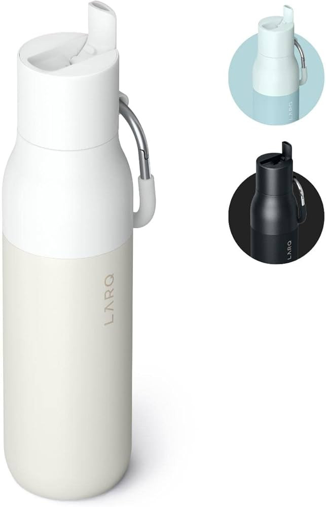 LARQ Bottle Flip Top 17oz - Insulated Stainless Steel Water Bottle With Straw | Thermos, BPA Free... | Amazon (US)