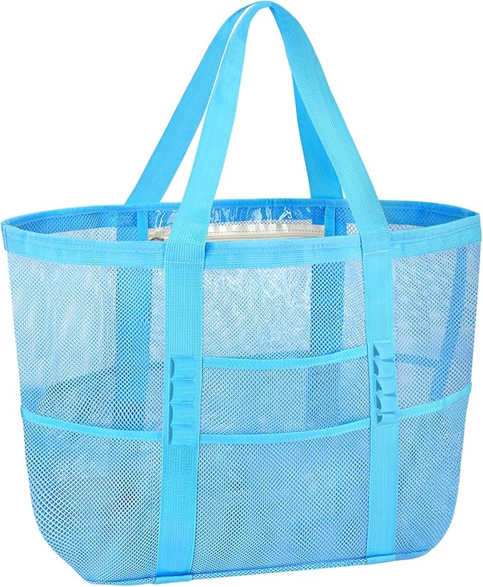 BALEINE Large Beach Bag Pool Bags, Mesh Beach Tote for Toys, Towel, flip flops | Amazon (US)