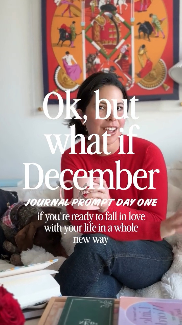 Day 1 journal prompt for your most serendipitous December: Ok, but what if your dream was unfolding right now and had confirmation that it was?

Tips for writing 3 full pages when you’re stuck:
- write the same line over and over again if you have to. Eventually it will spill out
- brain dump things that are on your mind for today even if they have nothing to do with the topic. Stream of conscious writing will help you get there 

After doing @eli.rallo November journaling challenge, yall asked me what prompts I was doing on the off days when she didn’t have a video so I thought I’d share those this month. If you missed her November videos go back because you’ll find some good nuggets in there to help boost your journaling practice especially if you’re new to it. 

Life in your 30s, turning 35, December journal prompts