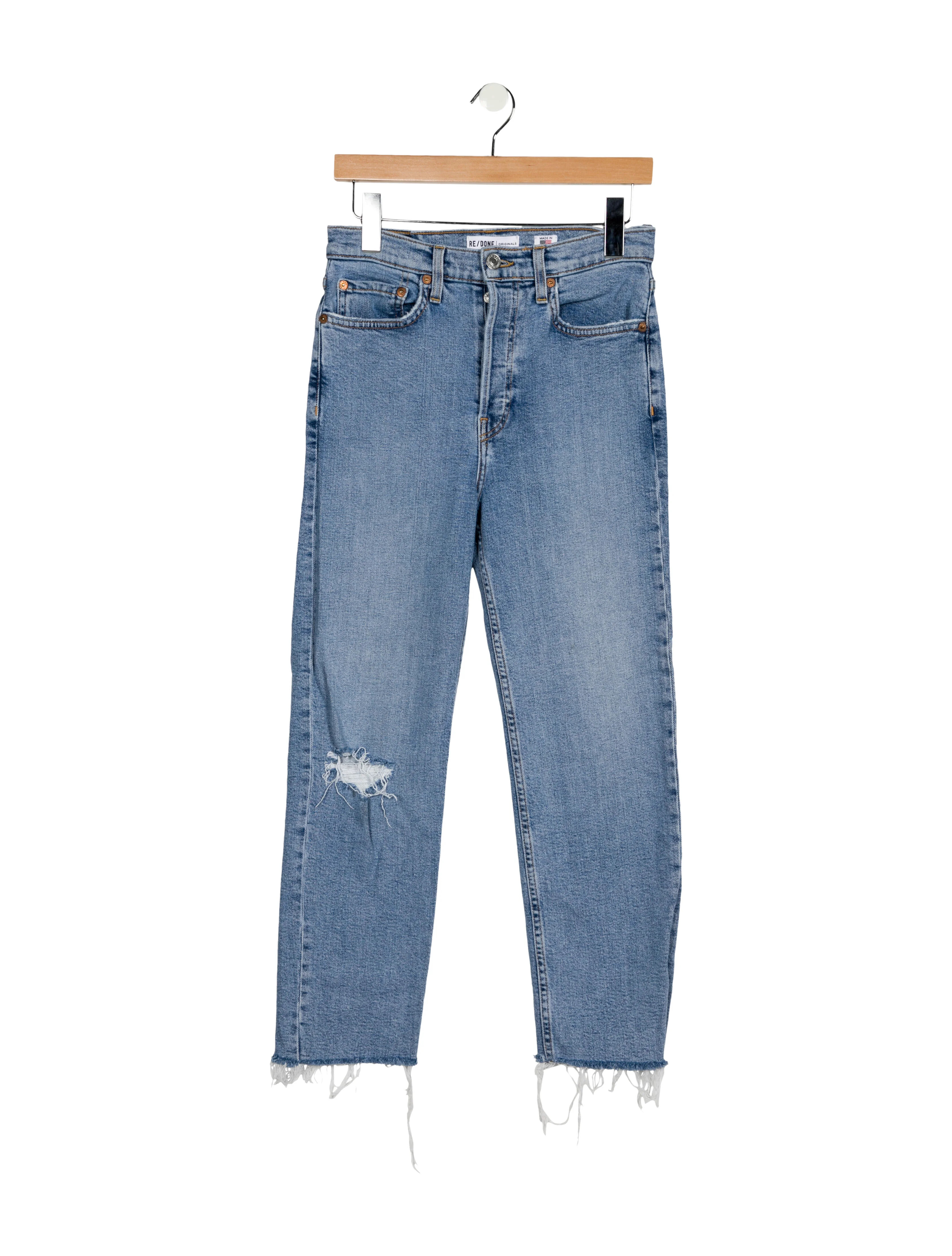 High-Rise Straight Leg Jeans | The RealReal